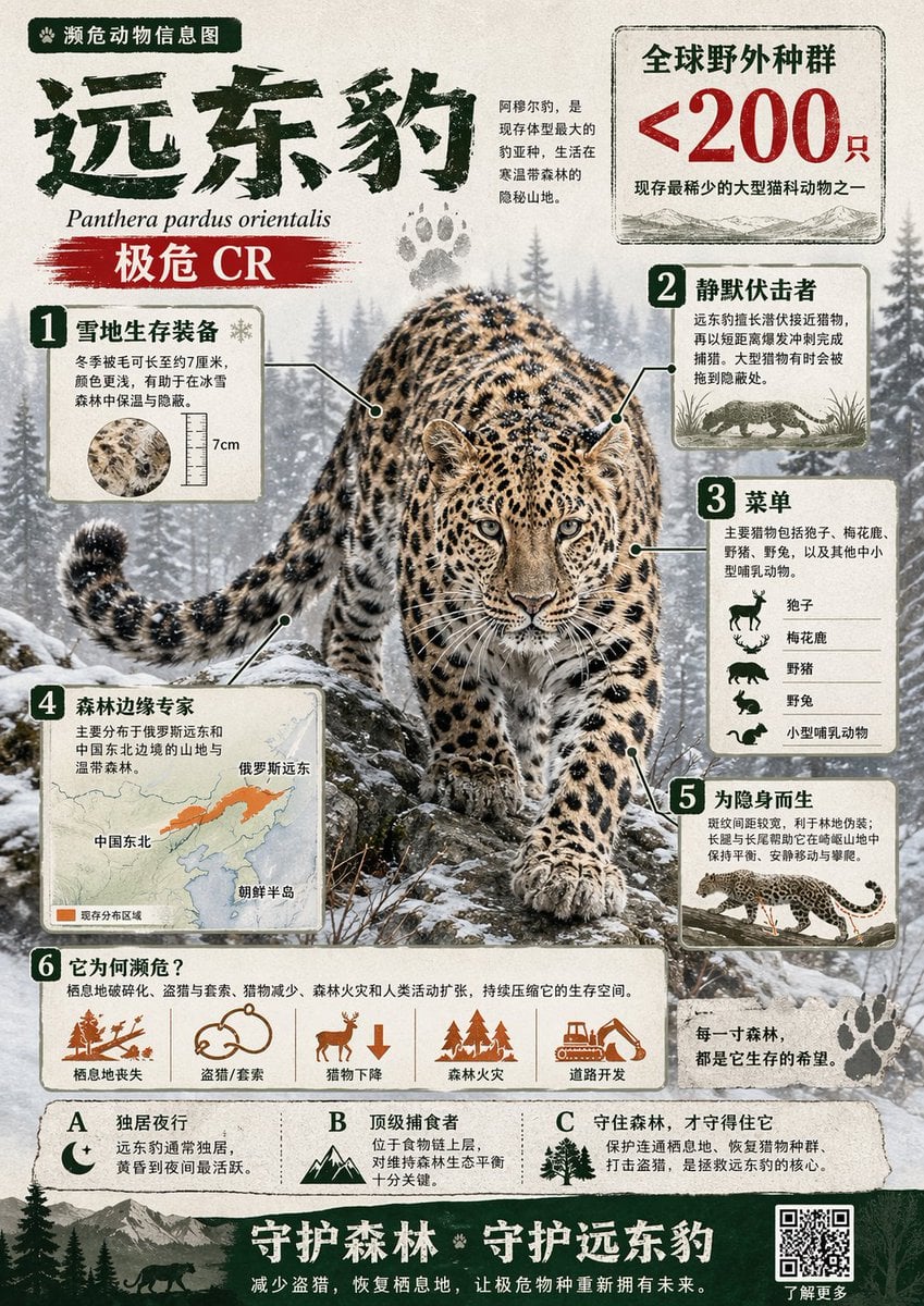 Infografía de Animal en Peligro: Hábitat, Dieta y Rasgos Únicos
