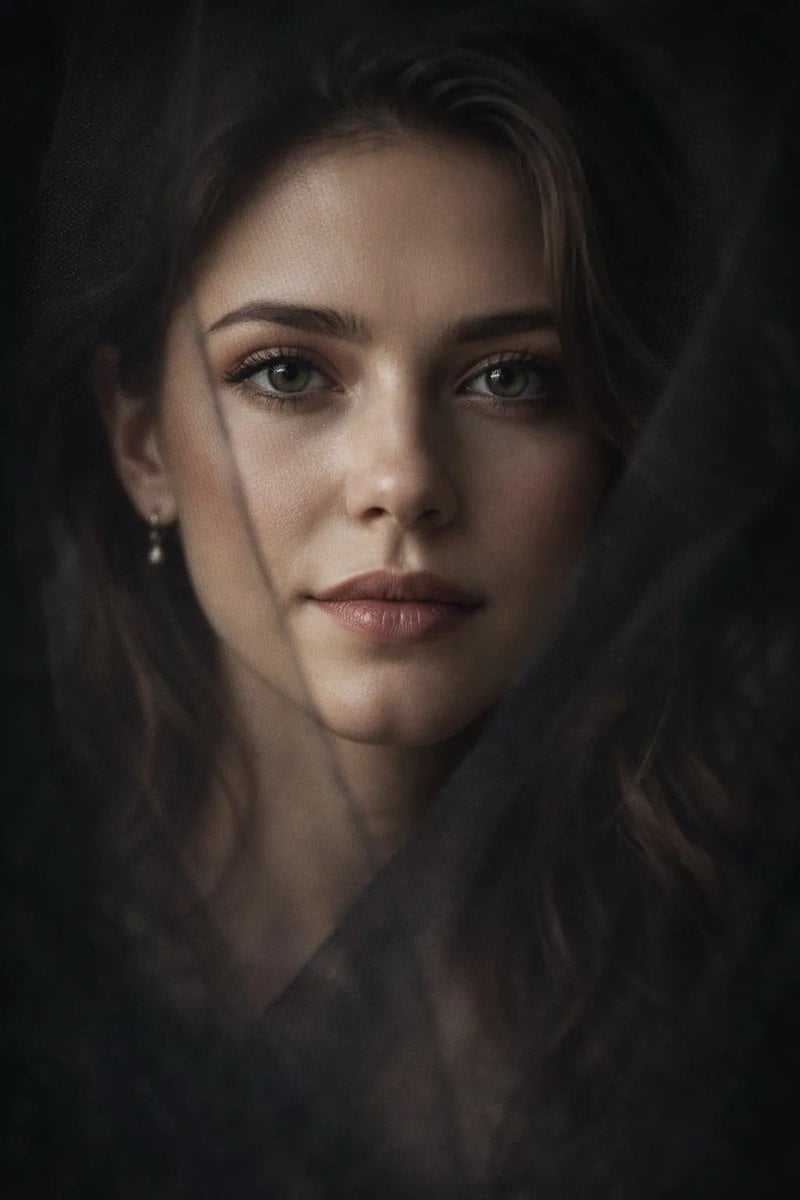 Hyperrealistisches Beauty-Porträt Nahaufnahme 4:5 Hochformat