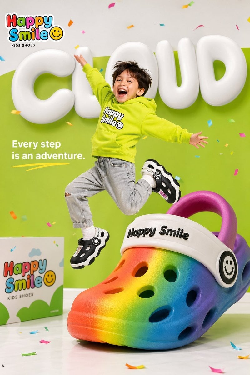 Anuncio Alegre Zapatos Infantiles Happy Smile Cloud