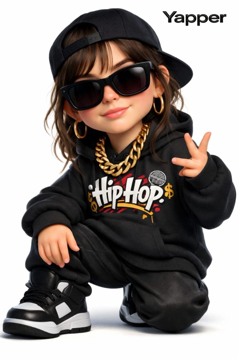 Câu lệnh tạo nhân vật nữ hoạt hình rapper 3D với Nano Banana