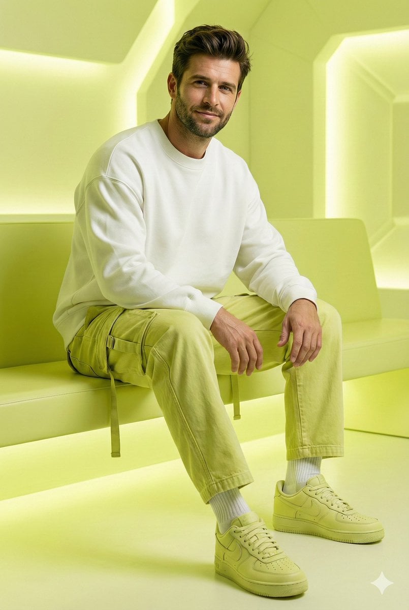 Lemon Green Futuristic Fashion - Nano Banana Portrait