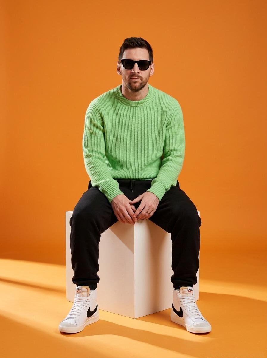 Orange Studio Fashion Portrait – Nano Banana Prompt