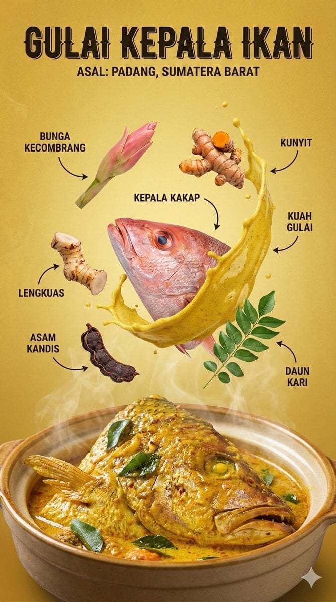 Affiche Infographique Cuisine Indonésienne - Nano Banana