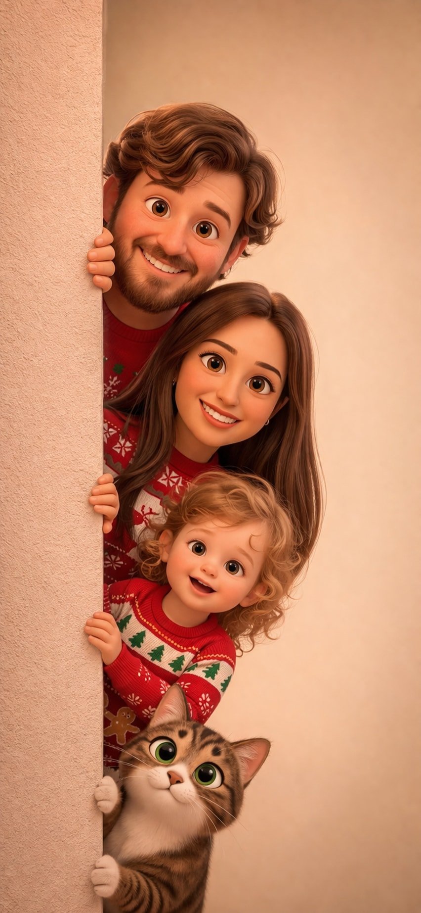 Pixar-Style Family Wallpaper Prompt