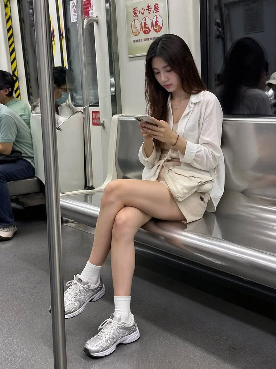 Realistic Subway Scene Photo - Candid Street Photography