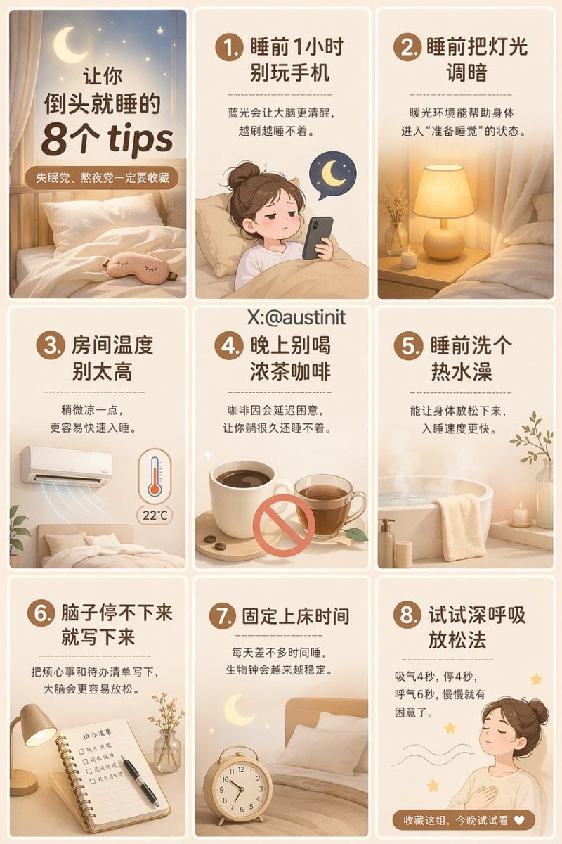 8 Consejos para Dormir al Instante