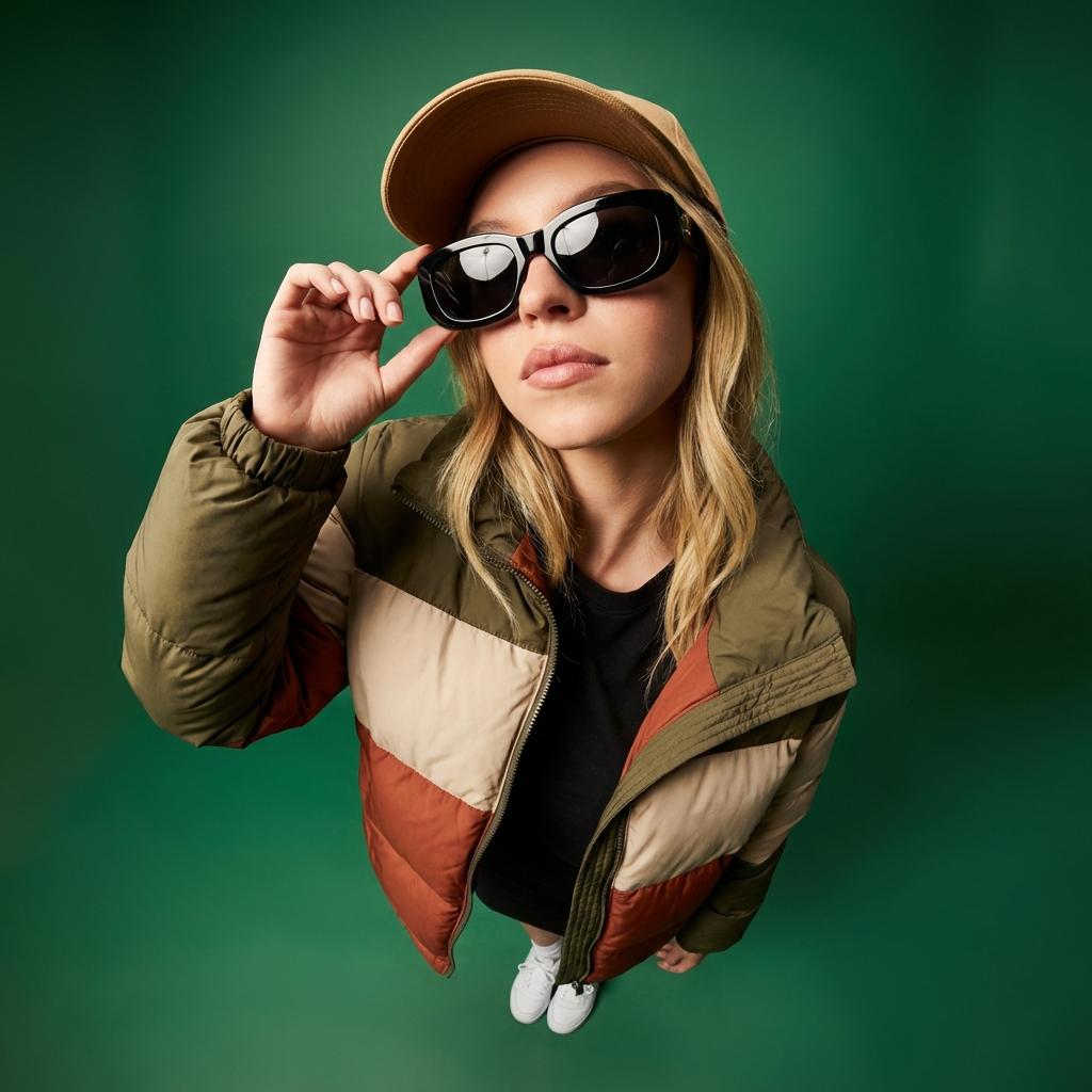 Ultra Wide 10mm Fisheye Top-Down Portrait with Distortion