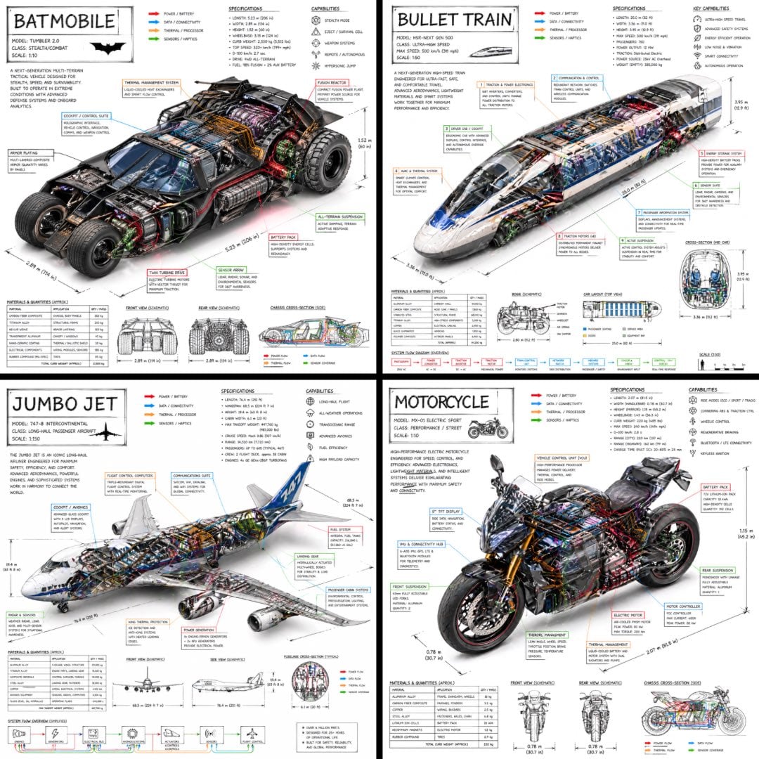 Tesla Cybertruck Isometrische Technische Infografik