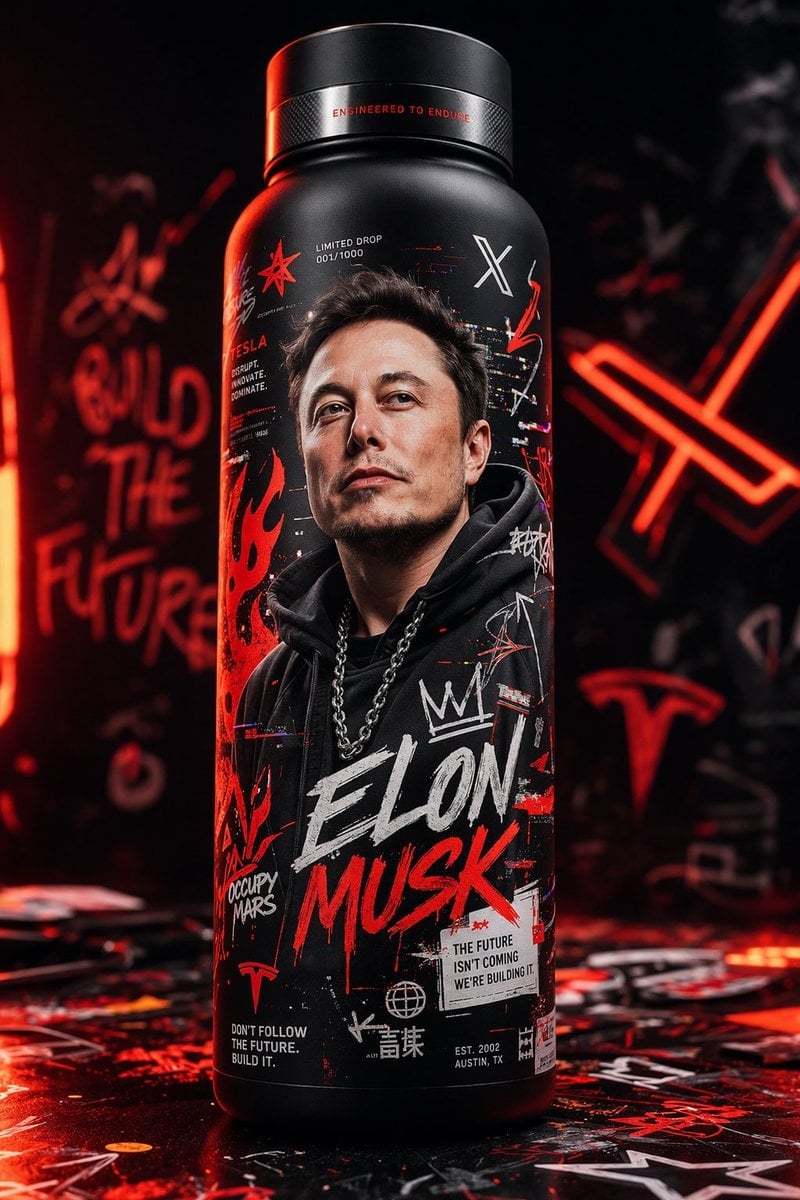 Ultra Realistische Hype Streetwear Charakter Thermosflasche