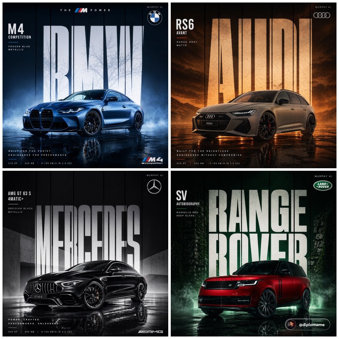 Cinematic Automotive Billboard Poster AI Prompt