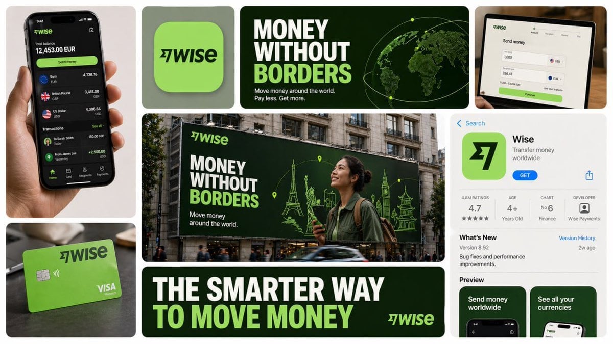Polished 16:9 Bento Grid Brand Collage for Contemporary Campaigns