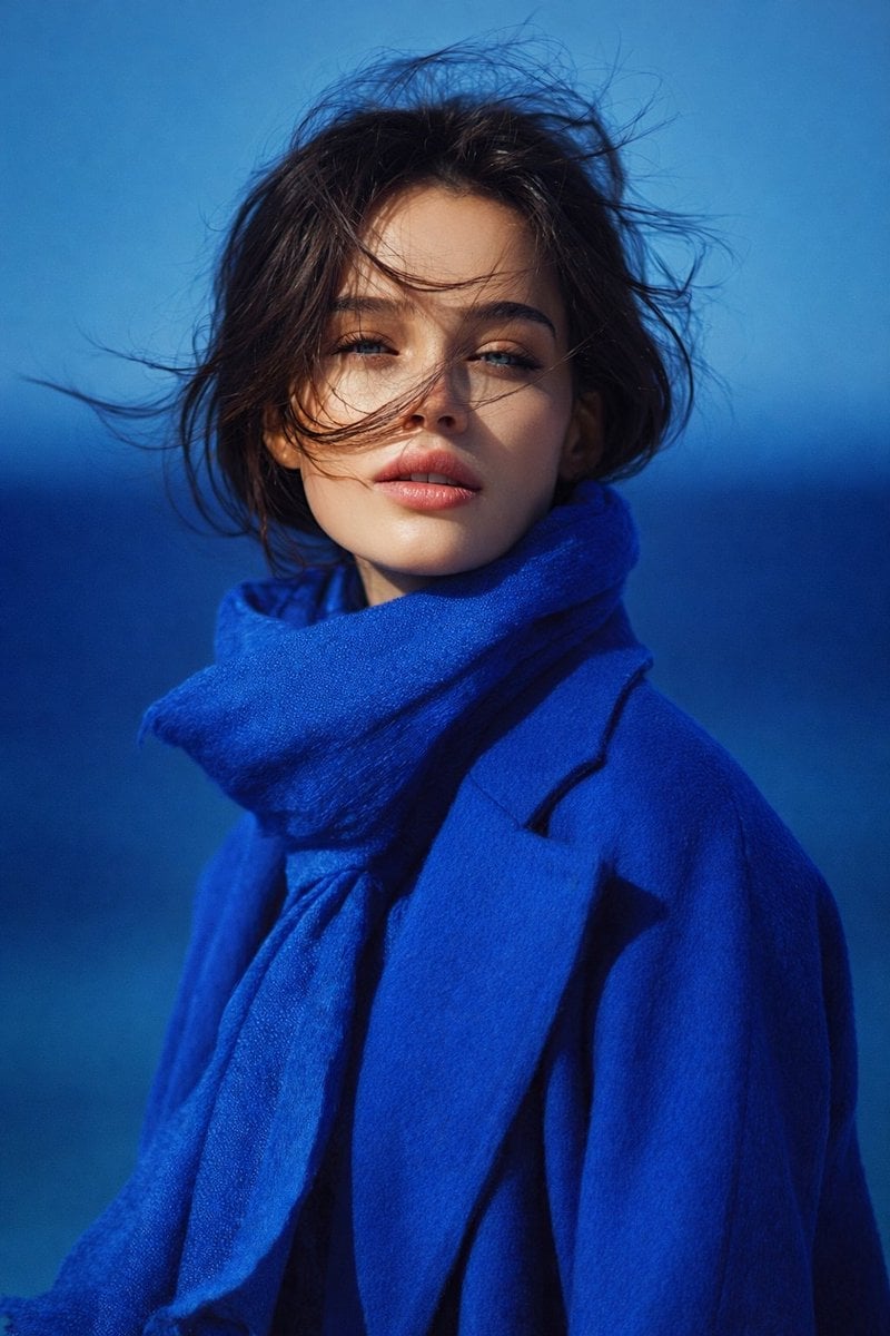 Retrato Fotorrealista de Joven con Ojos Azul-Verde Claro en 8K UHD