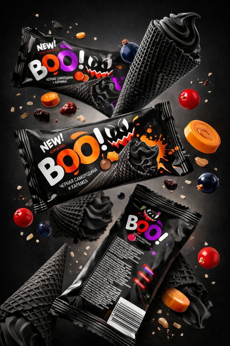 BOO! Snack Package Ad