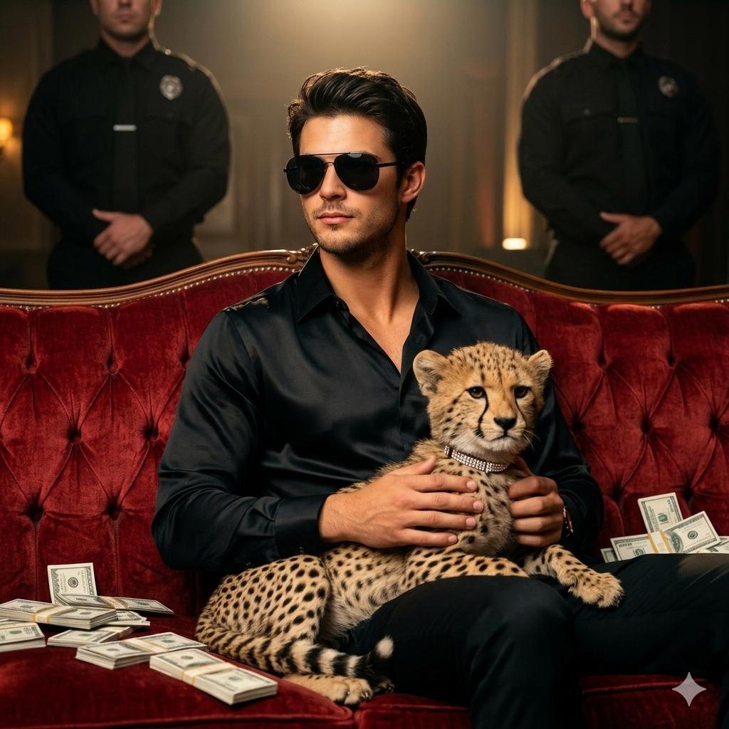 Luxusporträt mit Gepard