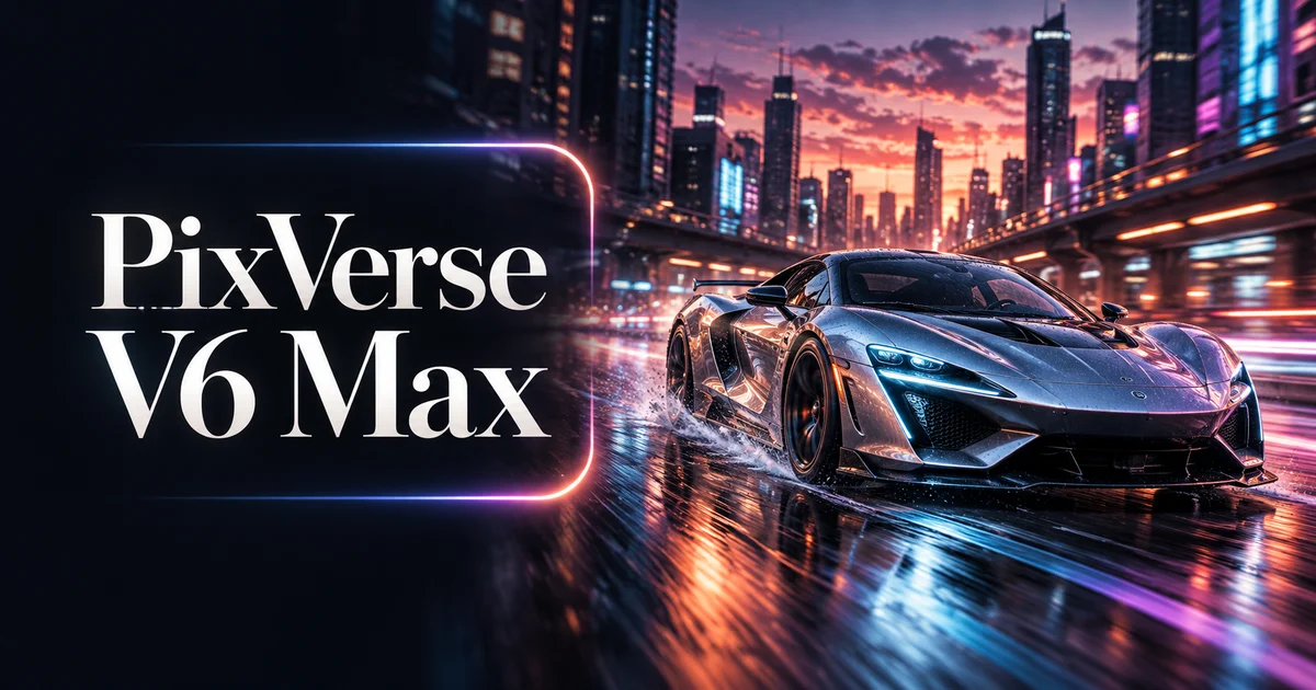 PixVerse V6 Max Video Generator